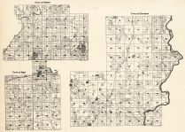 Chippewa County - Delmar, Sigel, Cleveland, Wisconsin State Atlas 1930c